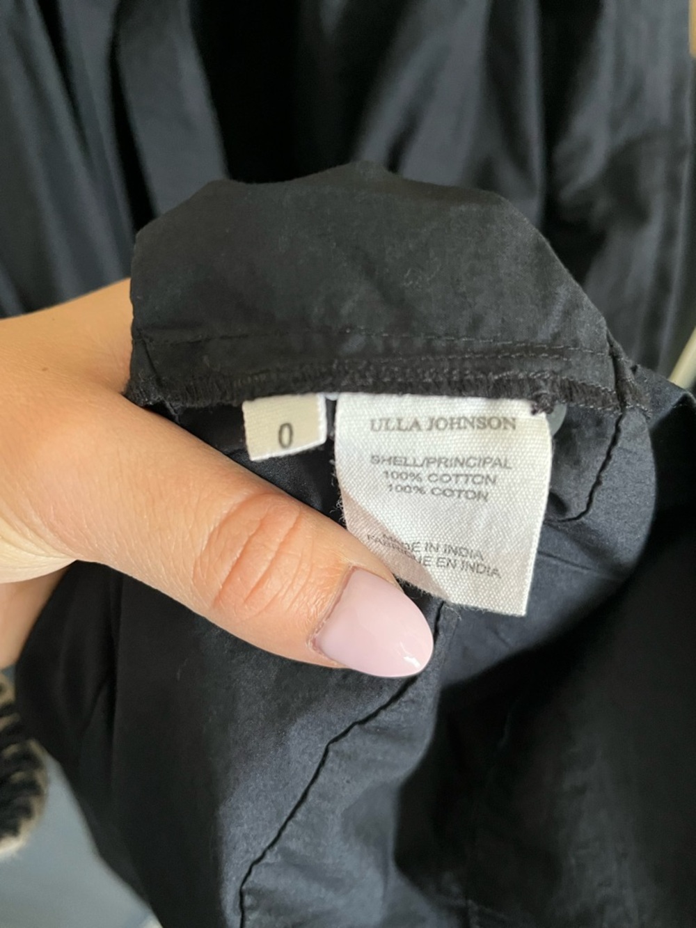 Ulla Johnson Navy Tie-Shoulder Midi Dress - Picture 4 of 5